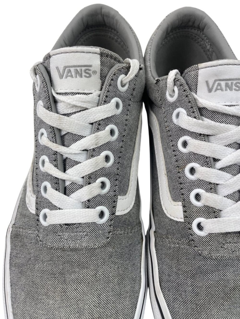 Vans Ward Low Top Sneakers Womens 7.5 Heather Gray White Skate Shoes 500714 - Picture 5 of 10